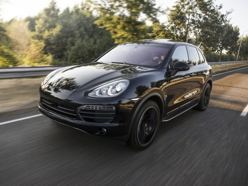 A photograph of a Porsche Cayenne car.