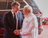 France and India hail growing ties as Modi hosts Macron