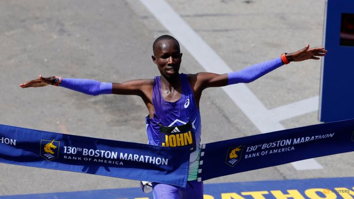 Kenya's John Korir shatters Boston Marathon course record