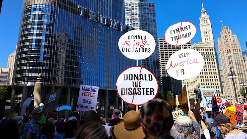 Trump escalates crackdown threats with Chicago 'war' warning Trump escalates crackdown threats with Chicago 'war' warning