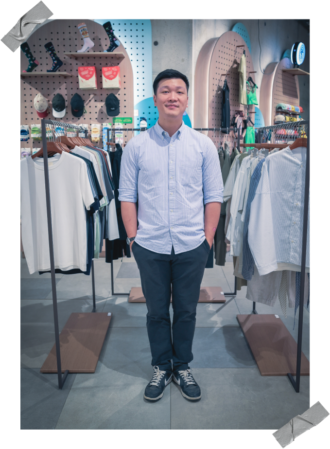 国际业务主管 Andy 服装改造前