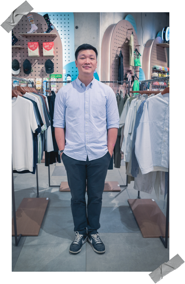 国际业务主管 Andy 服装改造前