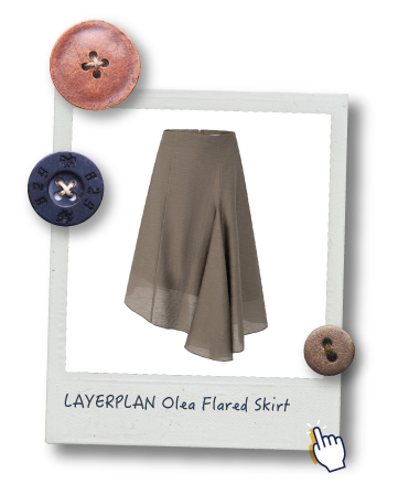 LAYERPLAN Olea Flared Skirt