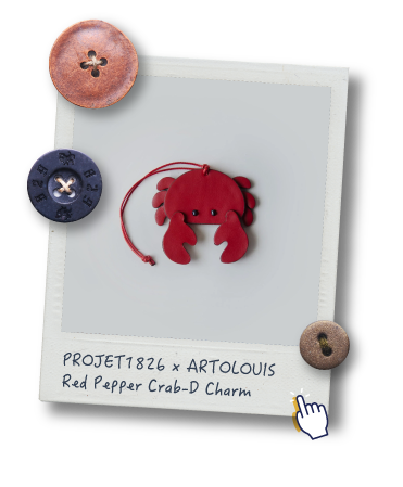PROJET1826 x ARTOLOUIS Red Pepper Crab-D Charm