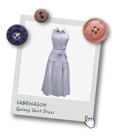 SABRINAGOH Quincy Shirt Dress