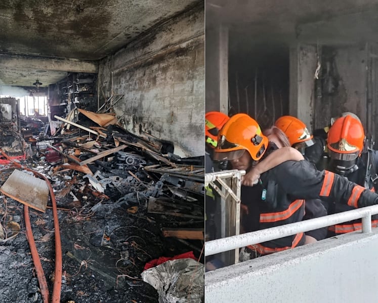 Bedok North fire that killed toddler, her father and their flatmate started by unattended lit cigarette: Coroner