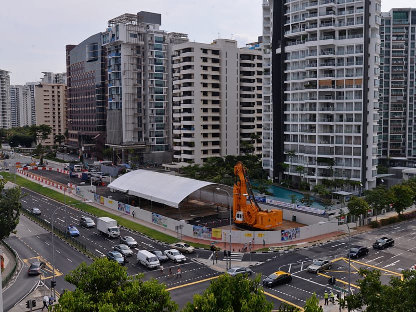 The site for the new Marine Parade MRT station. Photo: Robin Choo