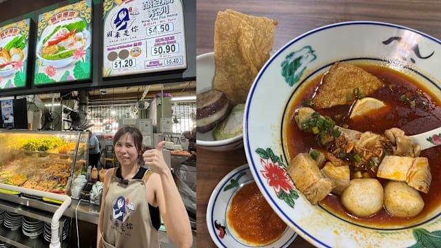 37岁采购员创金目鲈鱼圆、酿豆腐配虾面汤，90¢鸡腿、三层肉也很热销！