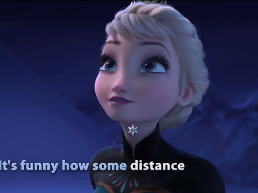 The Let It Go sing-along was the top trending YouTube video in Singapore this year. Photo: Screenshot - FROZEN - Let It Go Sing-along | Official Disney HD/YouTube