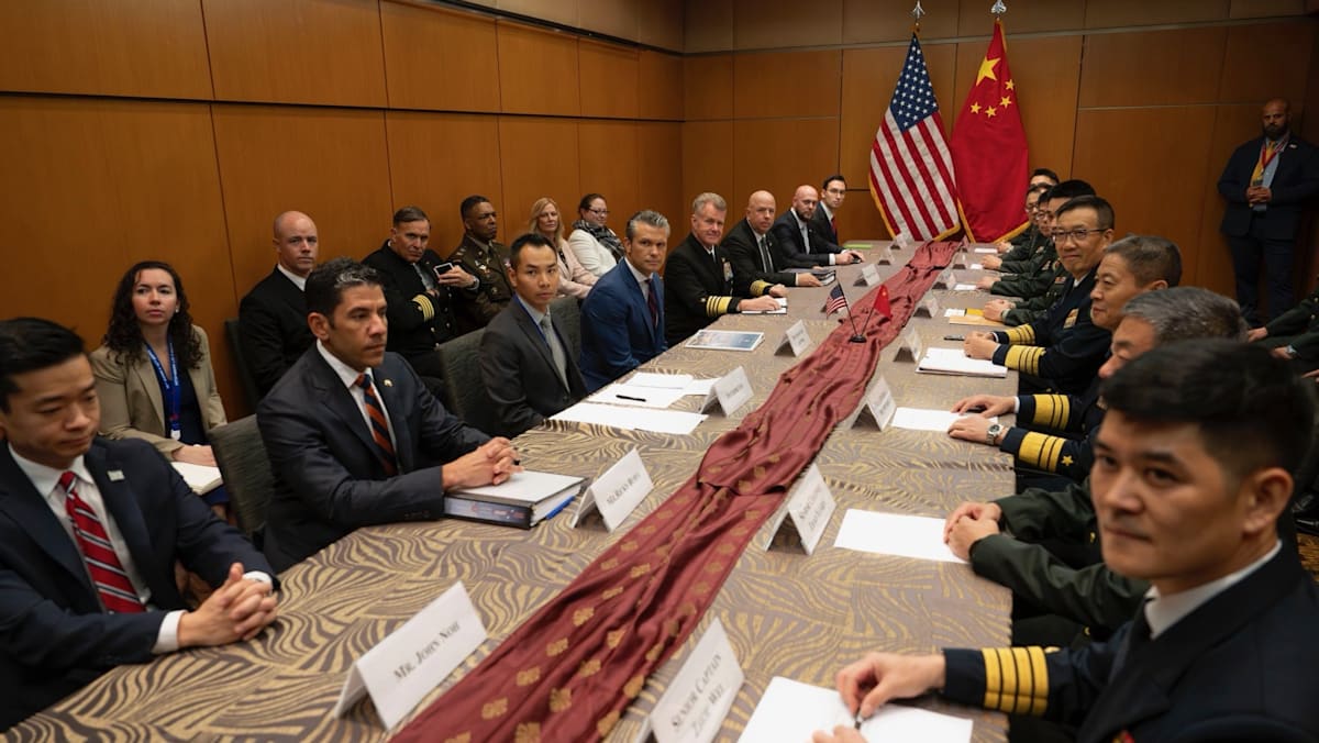 US will 'stoutly defend' its interests, defence secretary tells China