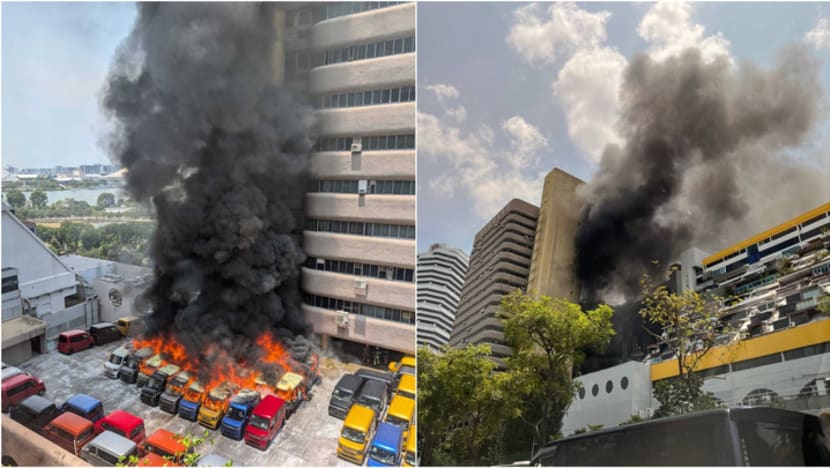 Fire breaks out at Singapore's Golden Mile Tower; initial findings show blaze did not involve EVs Fire breaks out at Singapore's Golden Mile Tower; initial findings show blaze did not involve EVs