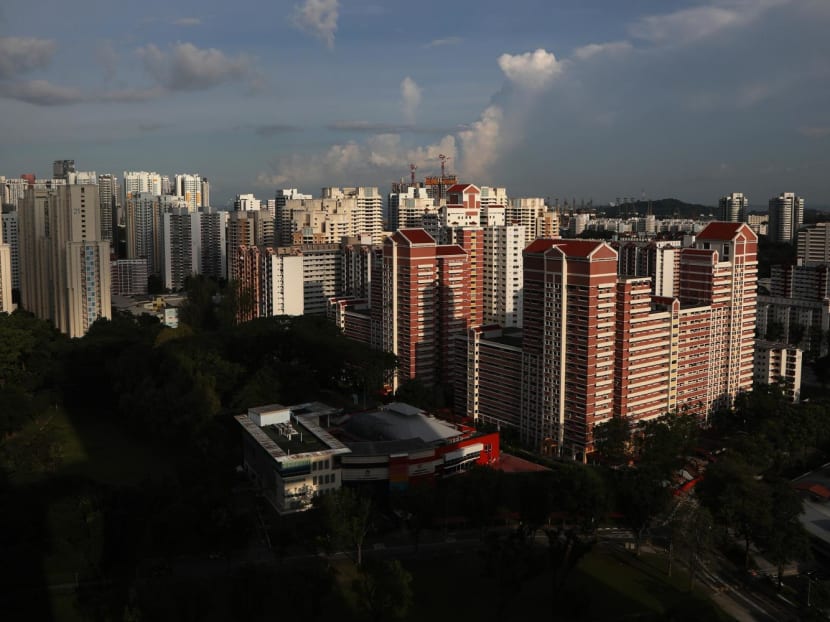 HDB blocks in Redhill and Tiong Bahru.