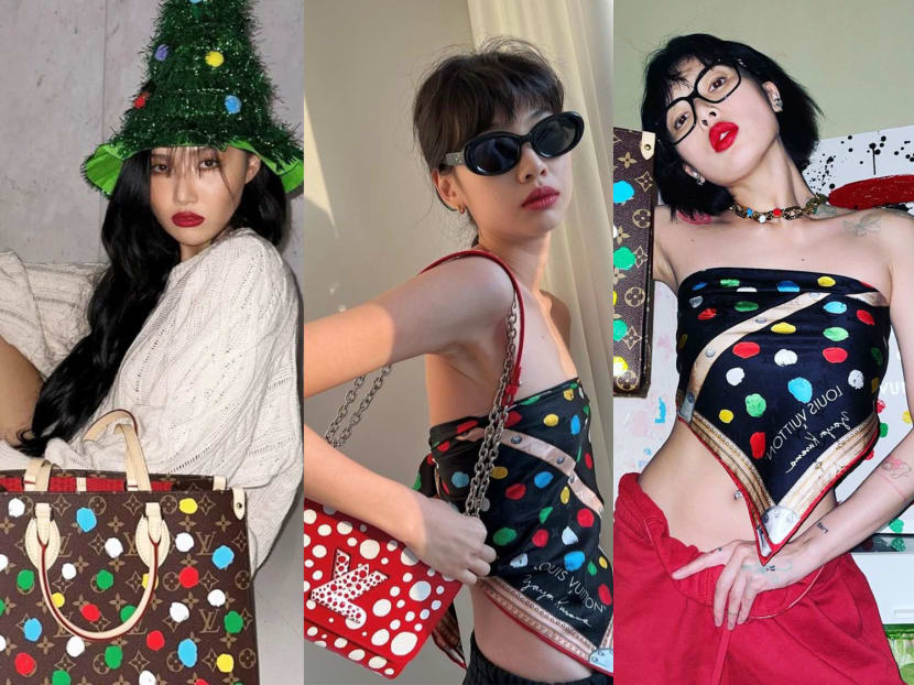 See how Jung Ho-yeon, HyunA, Hwasa and other celebs style the Louis Vuitton Yayoi Kusama collection