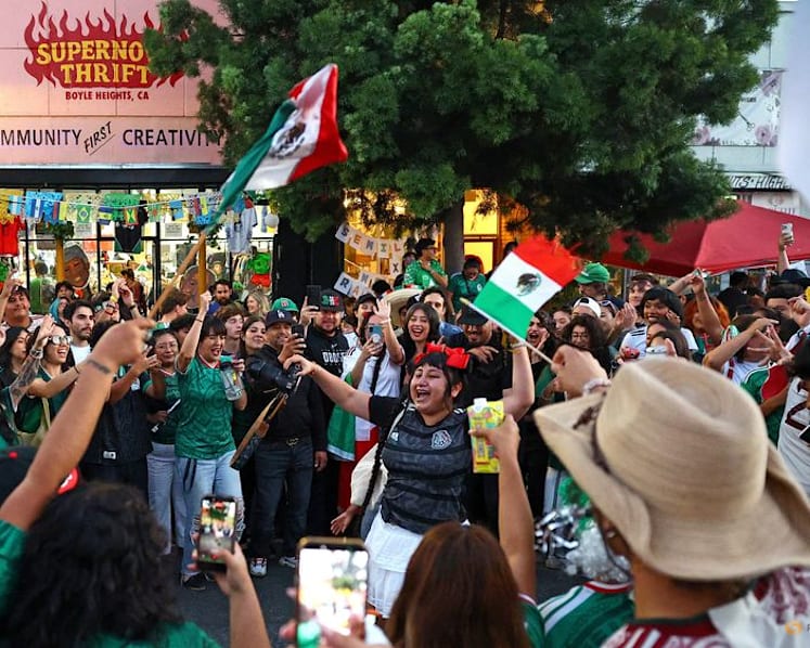 In Los Angeles, Mexico fans make every World Cup game their own