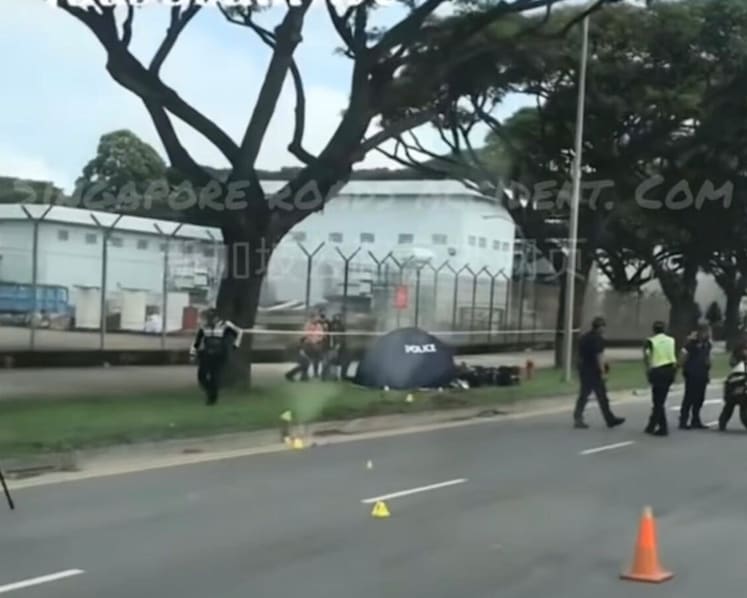Motorcyclist, 51, dies after skidding along Tuas South Avenue 3