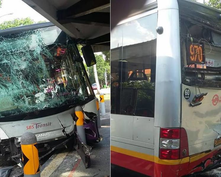 34 injured after accident involving SMRT, SBS Transit buses in Jalan Jurong Kechil