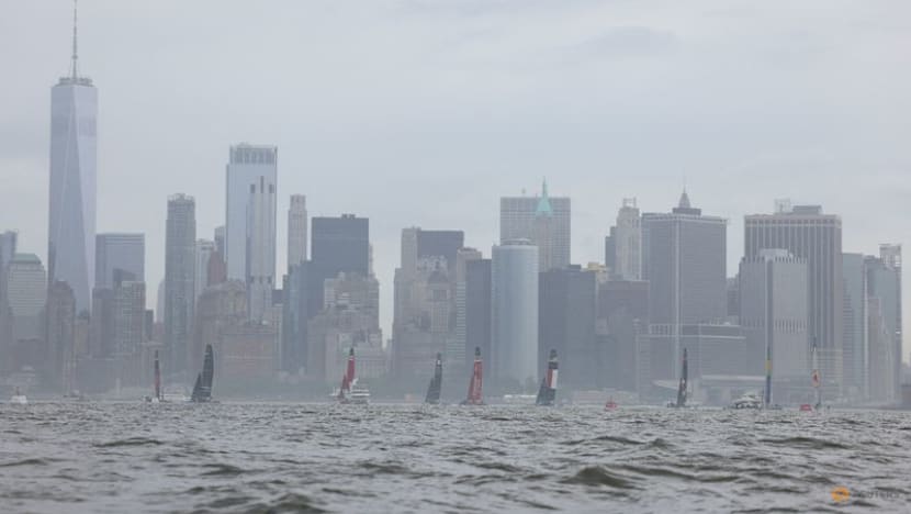 Sailing-Spain lead wind-hit New York SailGP after disrupted opening day