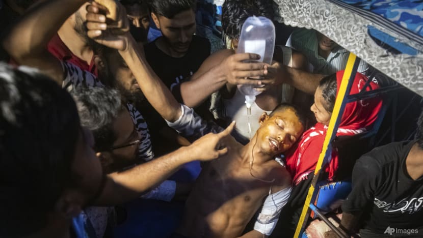 PHOTOS: Bangladesh protesters celebrate as prime minister resigns and flees abroad PHOTOS: Bangladesh protesters celebrate as prime minister resigns and flees abroad