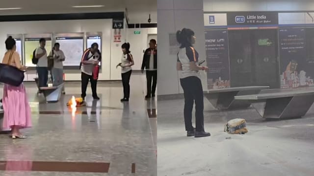小印度地铁站行动电源起火 一人轻伤一人呼吸急促