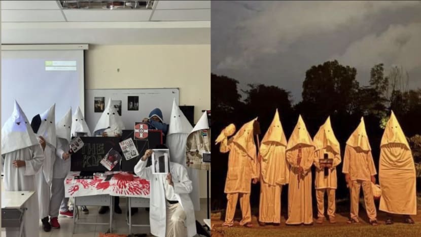Malaysian police probe viral video of university students wearing KKK robes for class assignment Malaysian police probe viral video of university students wearing KKK robes for class assignment