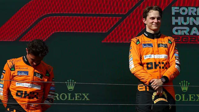 F1匈牙利大奖赛：迈凯轮车队澳洲籍车手皮亚斯特里 首次夺冠
