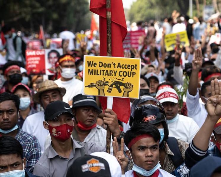 Protests swell after Myanmar junta raises spectre of force