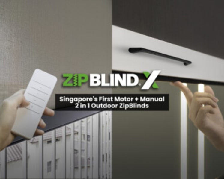 Singapore’s first hybrid outdoor blind puts control back in homeowners’ hands