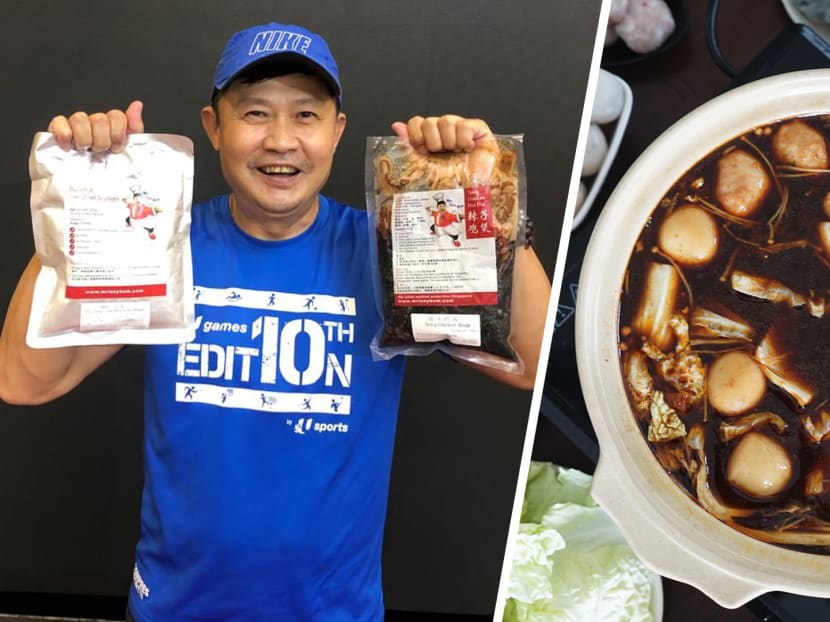 The products are cheekily named Mr Lazy Bum — ’cos they’re created for “lazy bums like [himself]”.