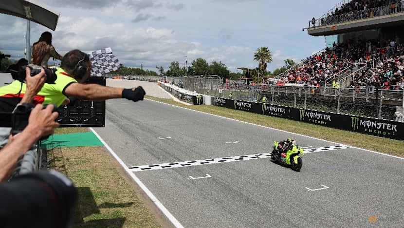 Di Giannantonio wins crash-marred Catalan GP after double red flag drama