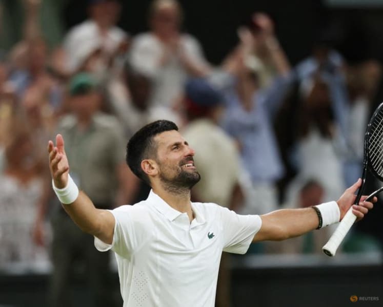 'Racket and heart' as Djokovic tames Auger-Aliassime to return to Wimbledon semis