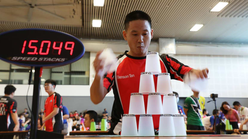 9 S'poreans with special needs win medals at World Sport Stacking Championship