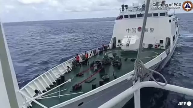 中菲执法船只再次发生擦撞 美国对中国加以谴责