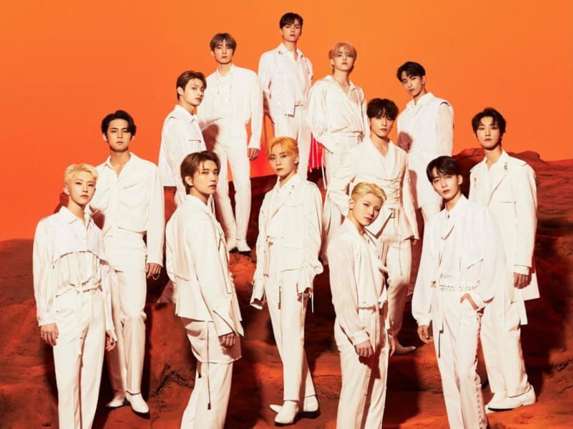 K-pop group Seventeen performing in Singapore in October