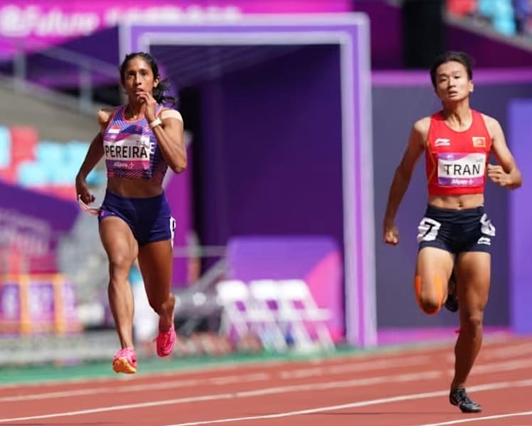 Singapore's Shanti Pereira tops 200m heats, qualifies for final at Asian Games