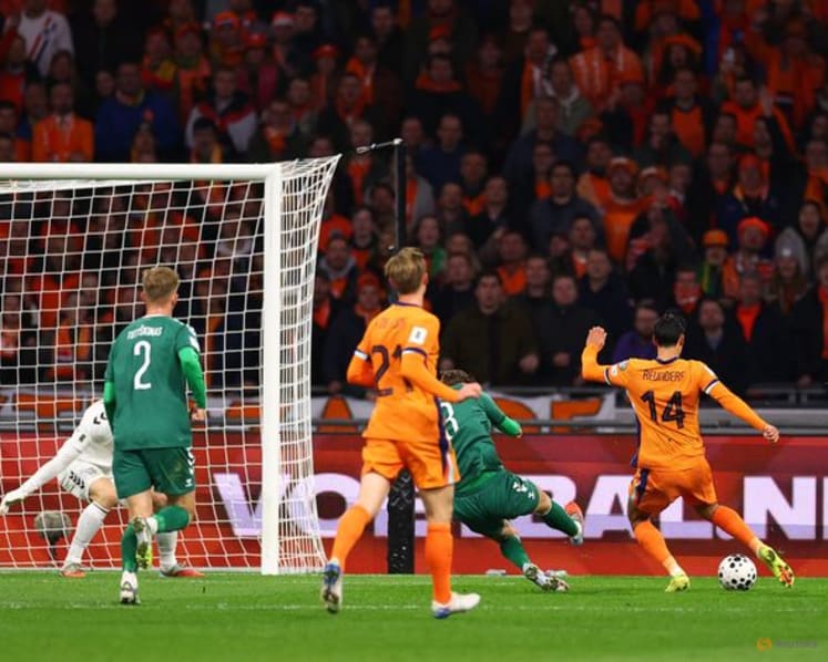 Dutch ensure World Cup qualification with 4-0 win over Lithuania