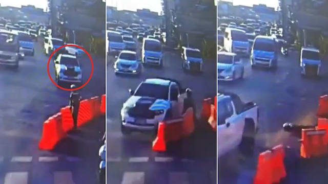 普吉岛危驾撞护栏伤交警 狮城男子被起诉