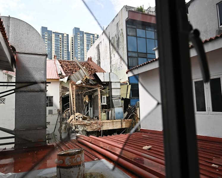 Hotel guests evacuated after shophouses partially collapse along Syed Alwi Road