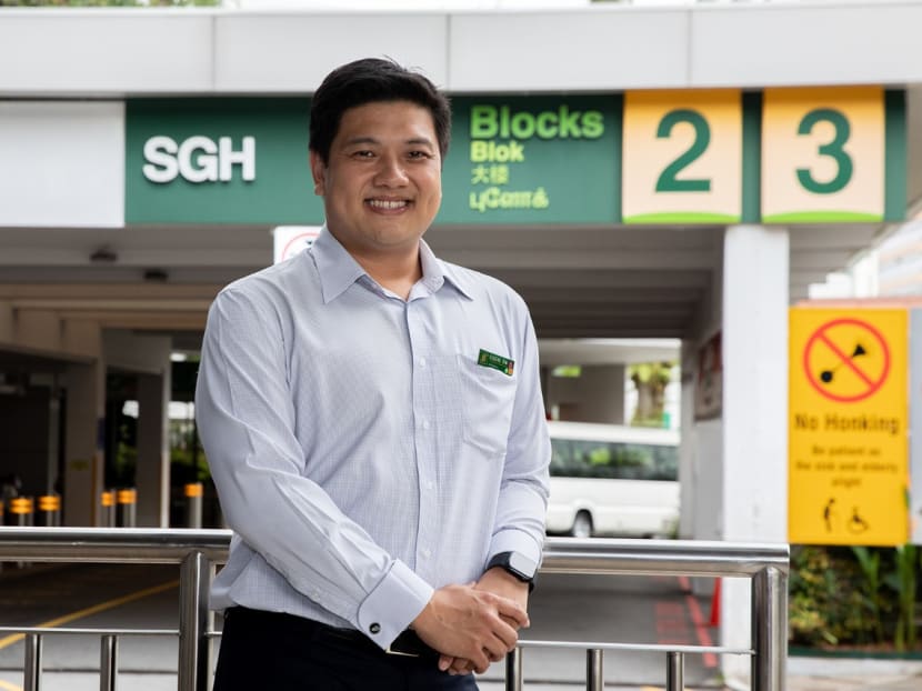 Mr Eugene Sim, an assistant director with the chief operating officer ambulatory office at the Singapore General Hospital, posing for a photo on Dec 30, 2022. 