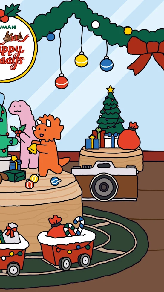 可爱恐龙JOGUMAN，陪你过圣诞！