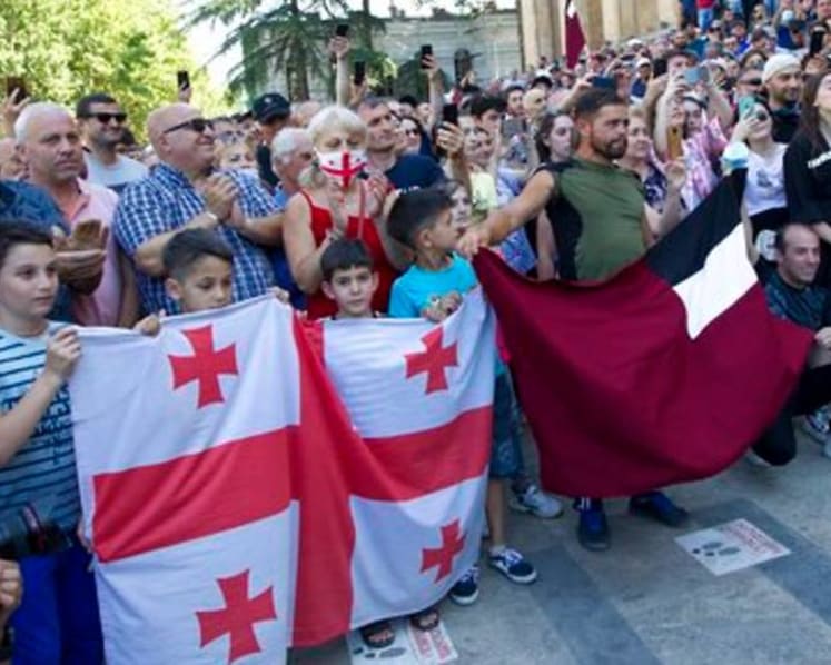 Protests erupt in Georgia after beaten journalist dies