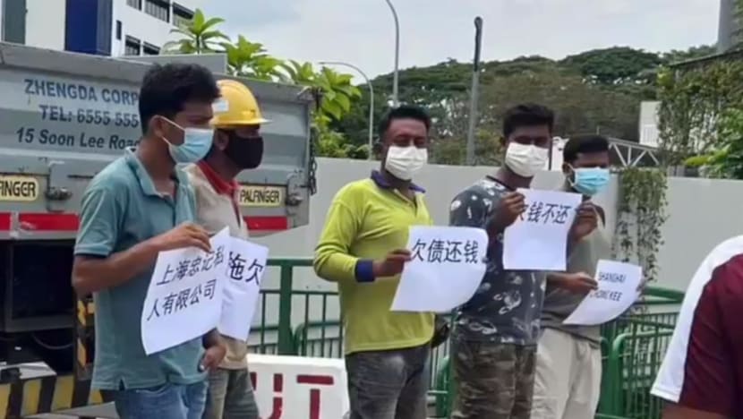 Police investigating 9 men over alleged illegal public assembly outside industrial building in Ang Mo Kio
