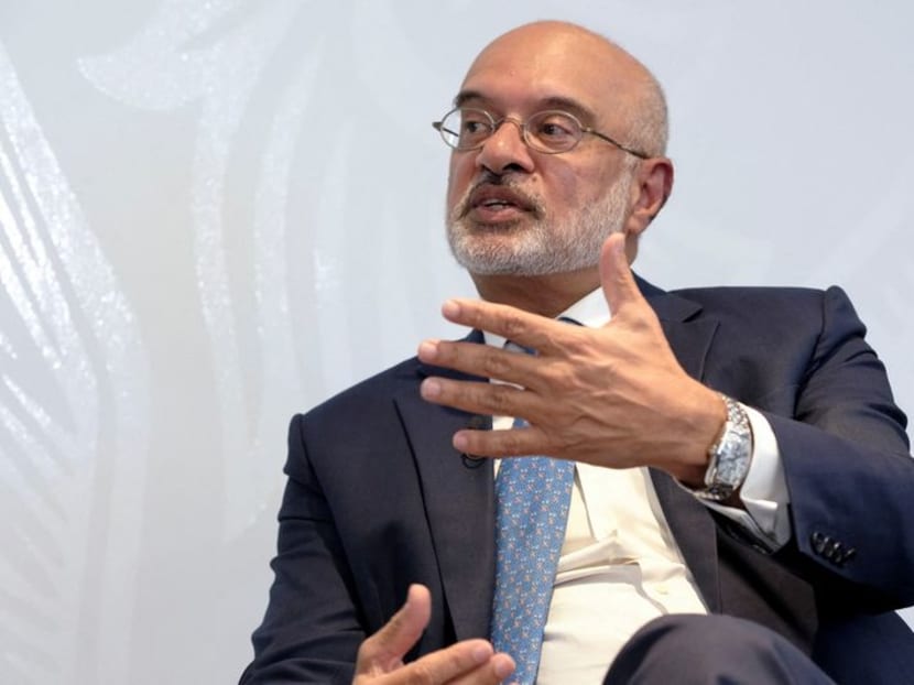 DBS CEO Piyush Gupta speaks during a Reuters Newsmaker event in Singapore on Sept 14, 2023.