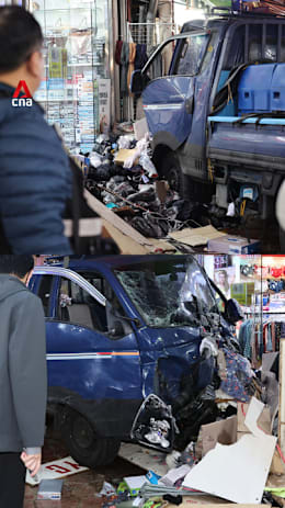 At least 2 killed, 18 injured after truck crashes into outdoor market in South Korea