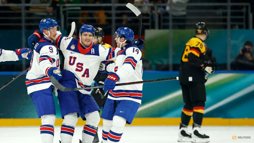 Ice hockey-US men beat Germany, fall short of top seeding