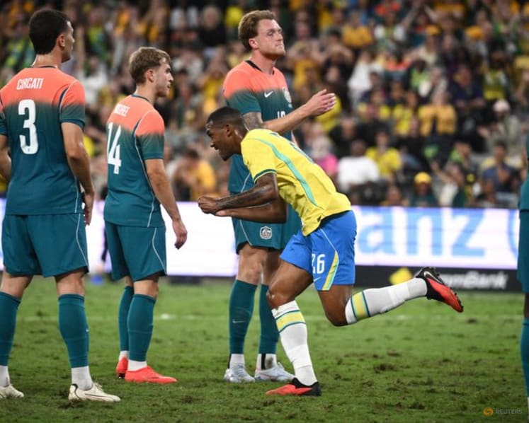 Resurgent Brazil beat Australia 4-2 as muscle issue sidelines Raphinha