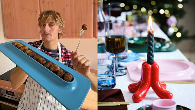 瑞典肉丸终于有专属餐盘，端着走不怕滚落！IKEA x Gustaf Westman佳节系列缤纷登场