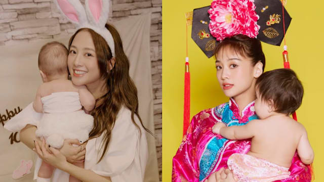 鬼鬼晒母女合照，吐真心话：有自己的小孩很幸福