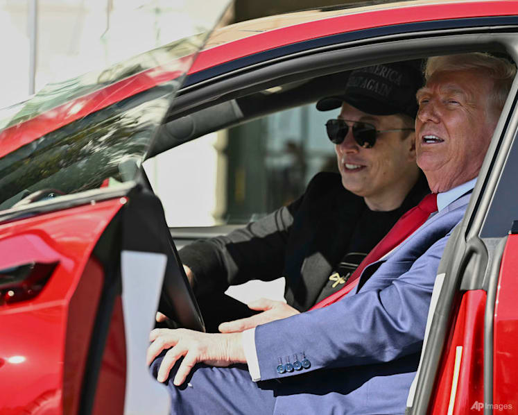 Trump talks up Tesla in White House show of support for Musk