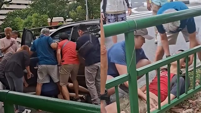 14岁少年车祸后卷入车底  热心路人合力抬车救人