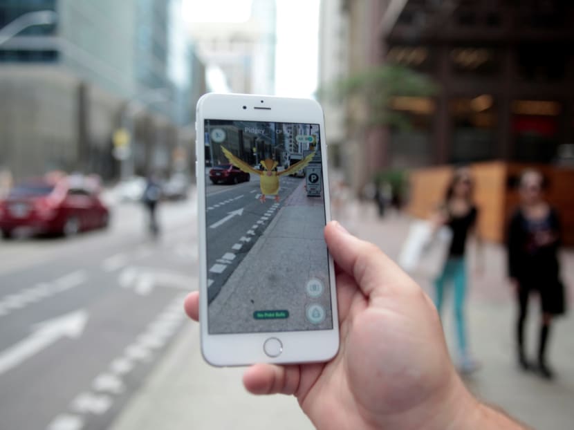 A "Pidgey" Pokemon is seen on the screen of the Pokemon Go mobile app taken in Toronto, Ontario, Canada on July 11, 2016. Photo: Reuters